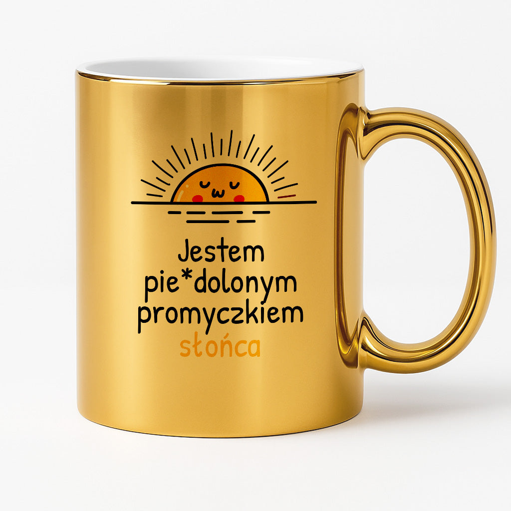 Kubek z nadrukiem - "Jestem pie*dolonym promyczkiem słonca"