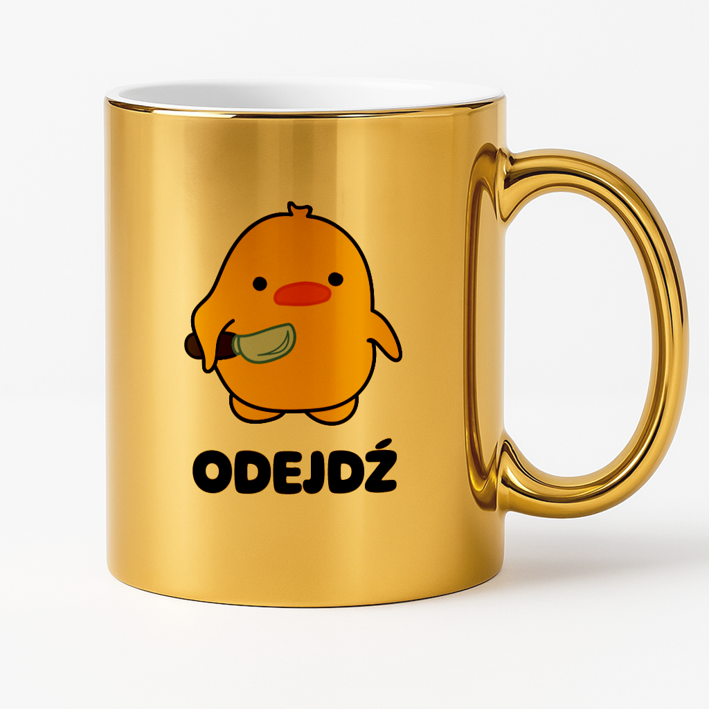 Kubek z nadrukiem - "Odejdź"