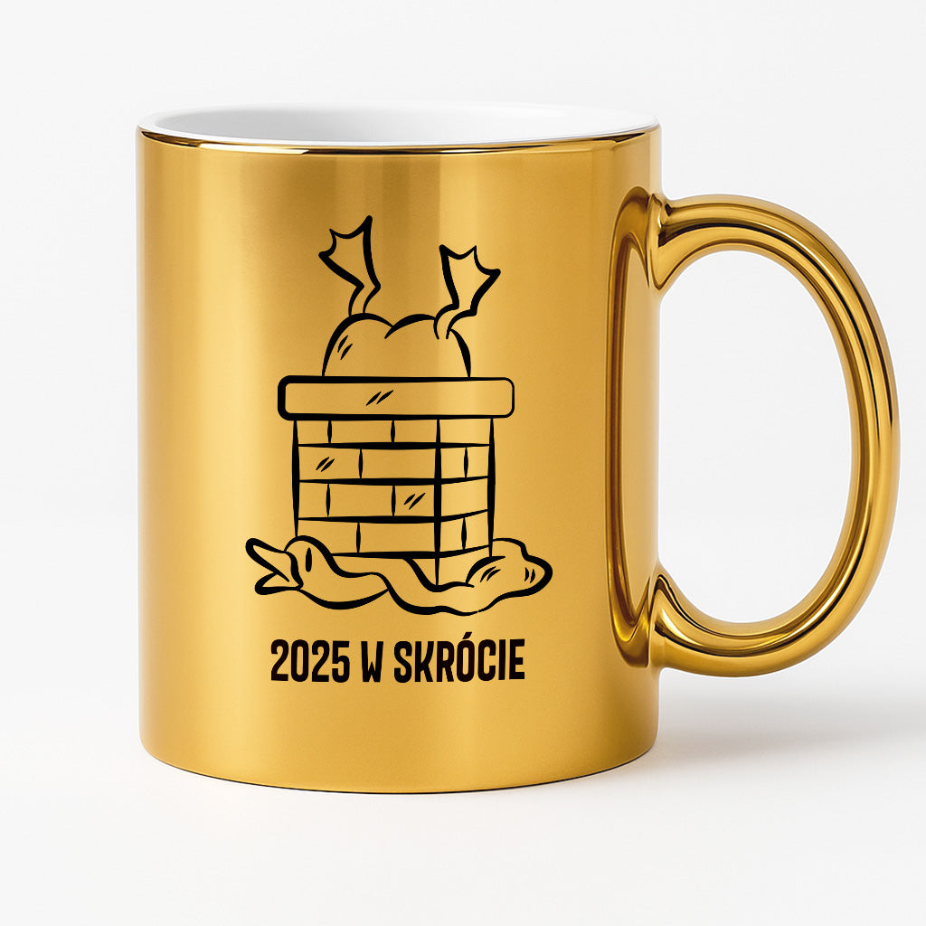 Kubek świąteczny z GĄSKĄ - "2025 W SKRÓCIE"