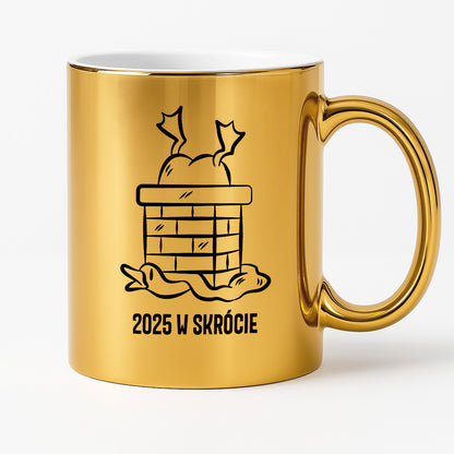 Kubek świąteczny z GĄSKĄ - "2025 W SKRÓCIE"