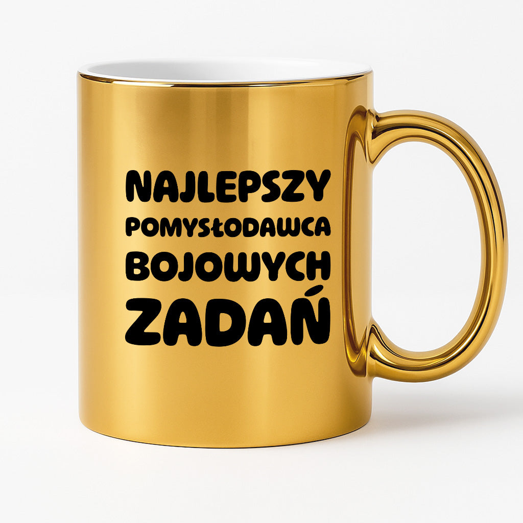 Kubek z nadrukiem - "Najlepszy pomysłodawca bojowych zadań"