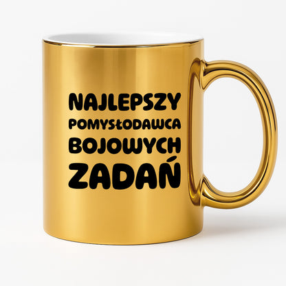 Kubek z nadrukiem - "Najlepszy pomysłodawca bojowych zadań"