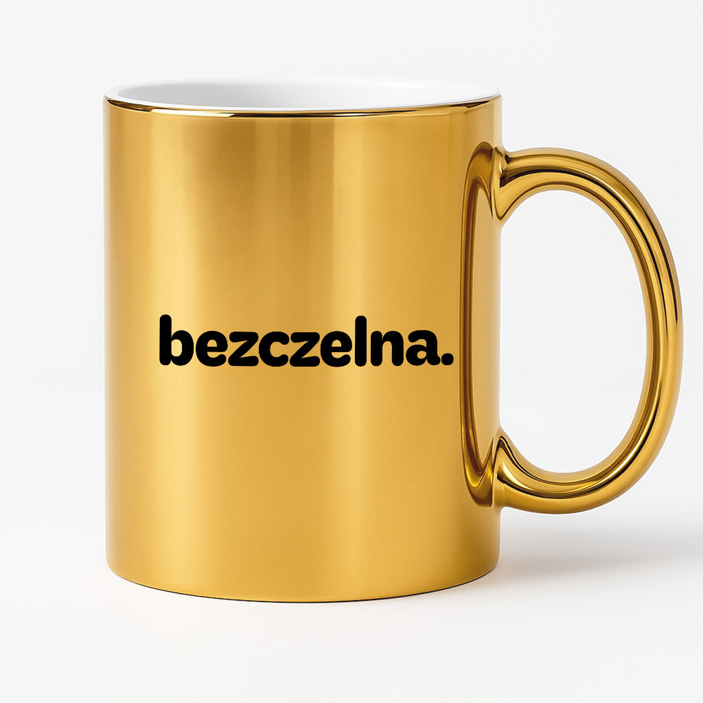 Kubek z nadrukiem - "bezczelny."