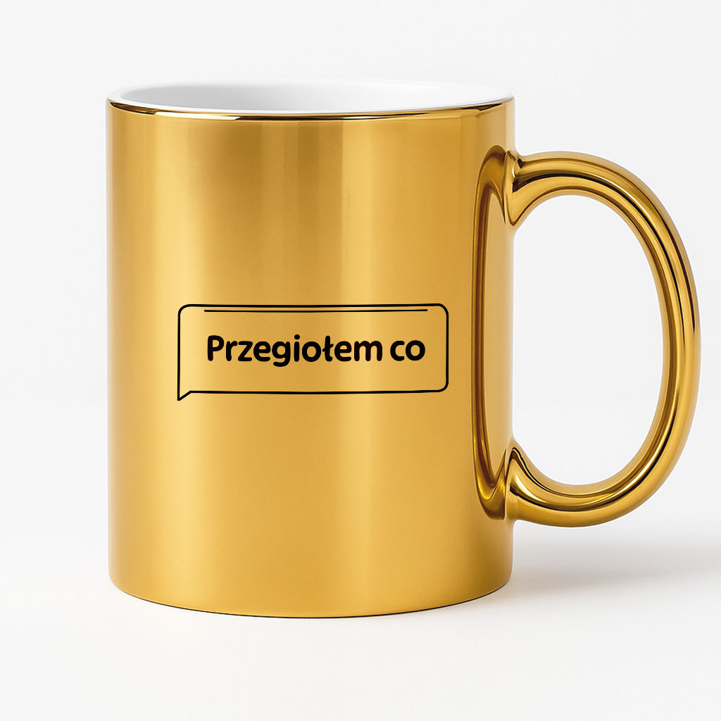 Kubek z nadrukiem - MEM -  "Przegiołem co"