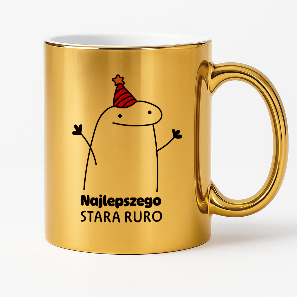 Kubek z nadrukiem - "Najlepszego stara ruro"