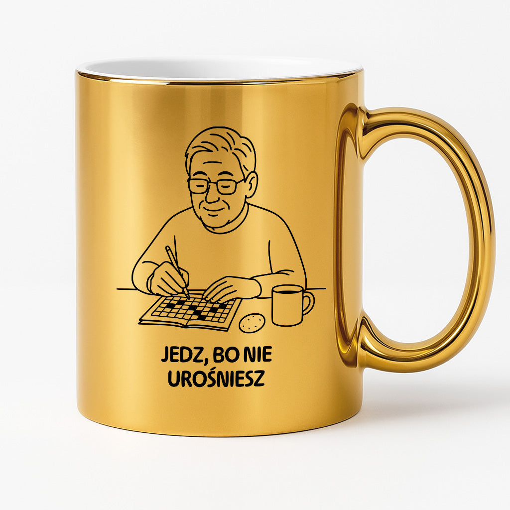 Kubek dla Babci / Dziadka - "Jedz, bo nie urośniesz"