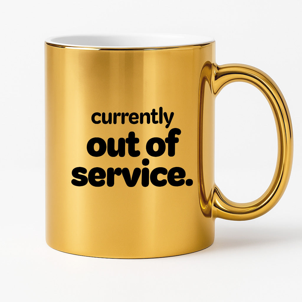 Kubek z nadrukiem - "currently out of service"