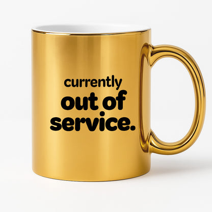Kubek z nadrukiem - "currently out of service"