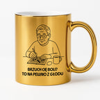 Kubek dla Babci / Dziadka - "Brzuch Cię boli? To na pewno z głodu"
