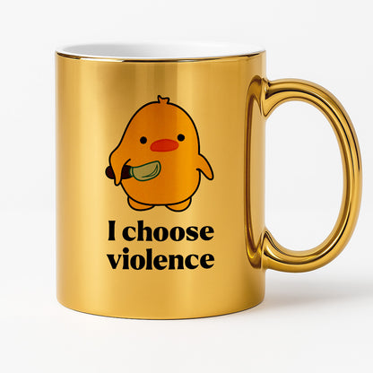 Kubek z nadrukiem - I choose violence