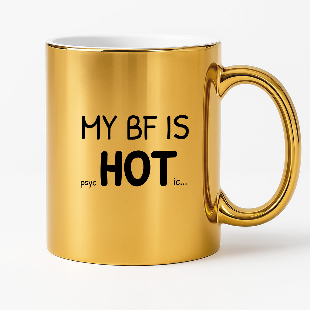 Kubek z nadrukiem - "MY BF IS psycHOTic..."