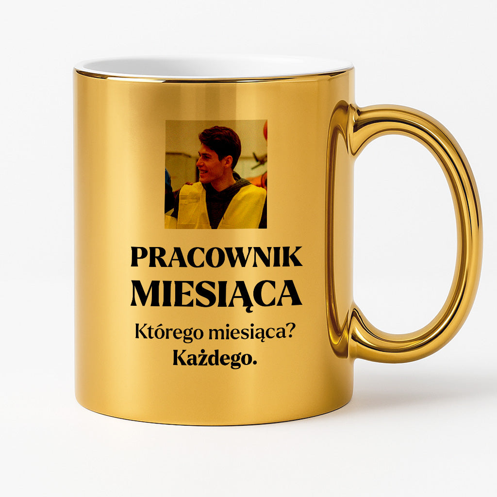 Kubek z nadrukiem - "Pracownik miesiąca ze zdjęciem"