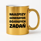 Kubek z nadrukiem - "Najlepszy generator bojowych zadań"