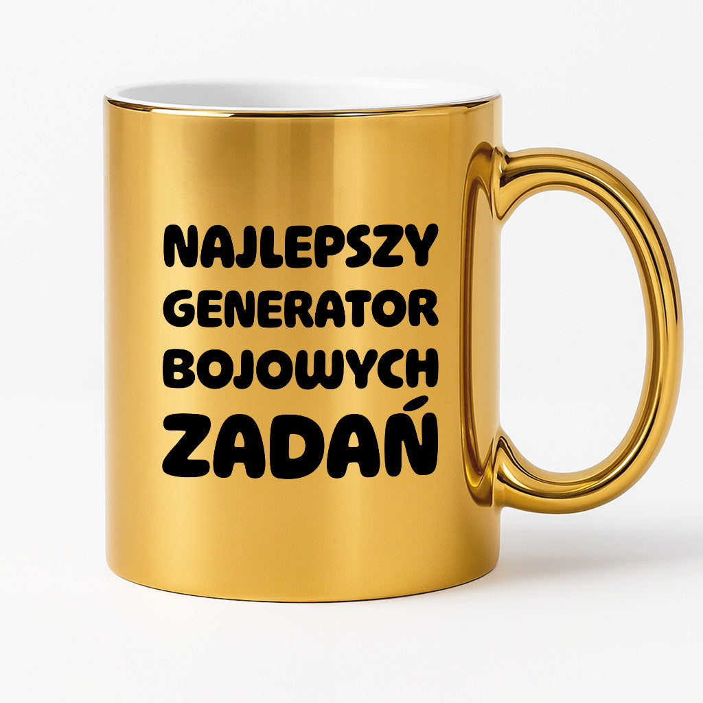Kubek z nadrukiem - "Najlepszy generator bojowych zadań"