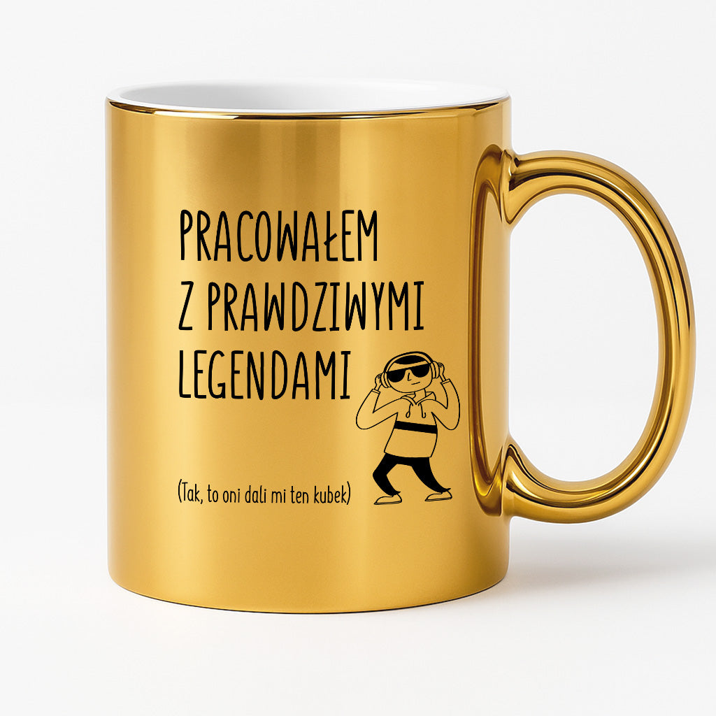 Kubek z nadrukiem na ODEJŚCIE Z PRACY - "Pracowałem z prawdziwymi legendami"