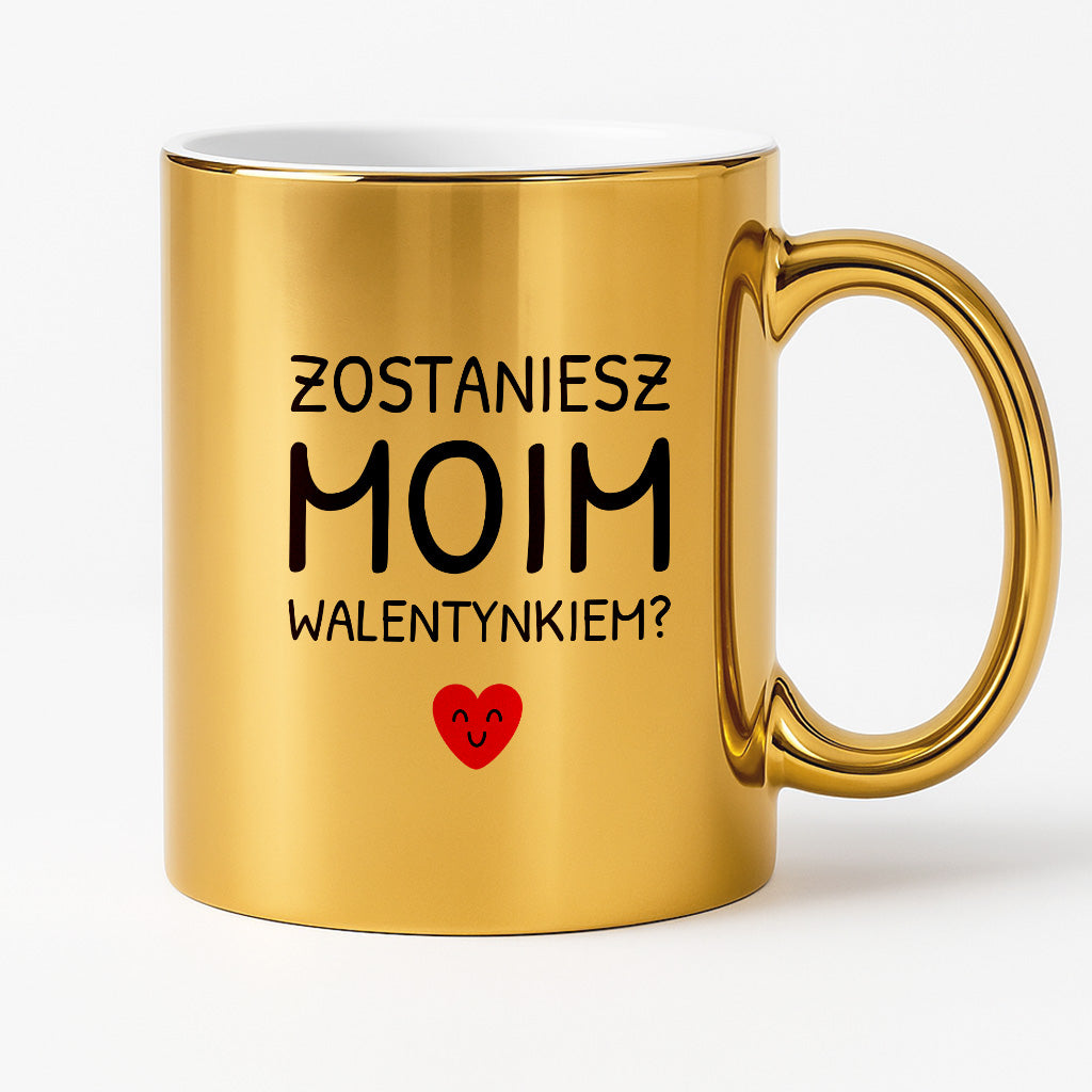 Kubek z nadrukiem - "Zostaniesz moim Walentynkiem?"
