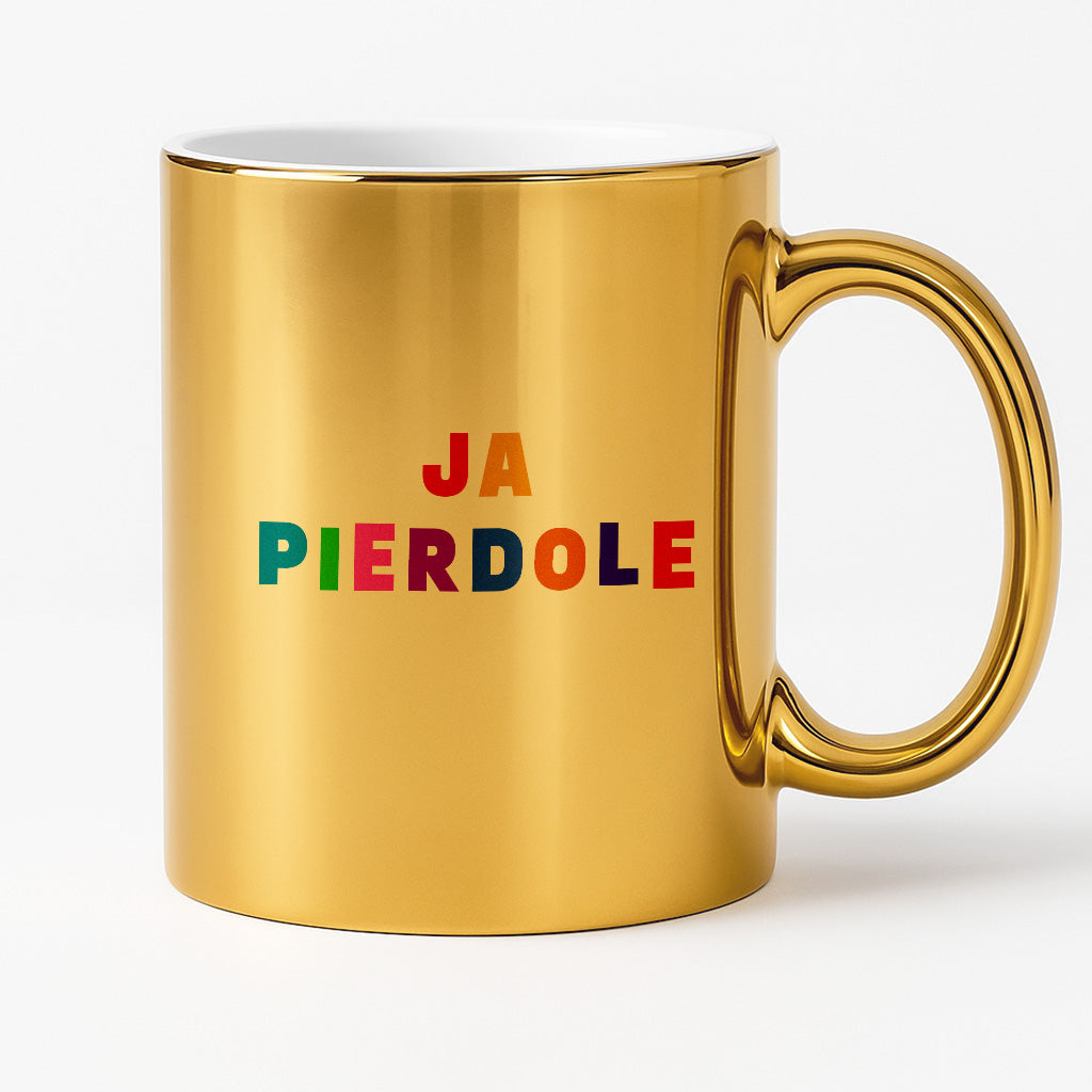 Kubek z kolorowym nadrukiem "ja pierdole"