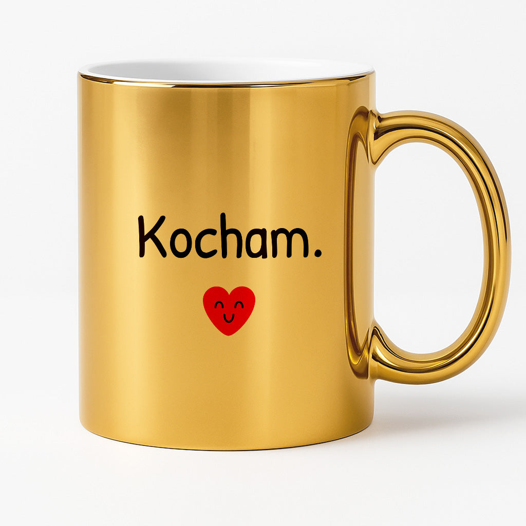Kubek z nadrukiem - "Kocham."