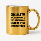 Kubek z nadrukiem - "Chciałbym być ośmiornicą"