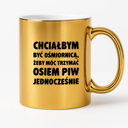 Kubek z nadrukiem - "Chciałbym być ośmiornicą"