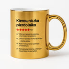Kubek z nadrukiem "Kierowniczka pierdolnika"