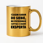 Kubek z nadrukiem - "Czasem gadam do siebie"