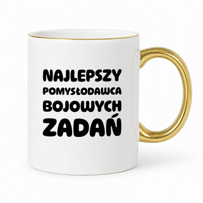 Kubek z nadrukiem - "Najlepszy pomysłodawca bojowych zadań"