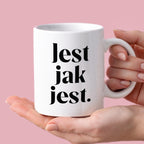 Kubek z nadrukiem "Jest jak jest" 330 ml