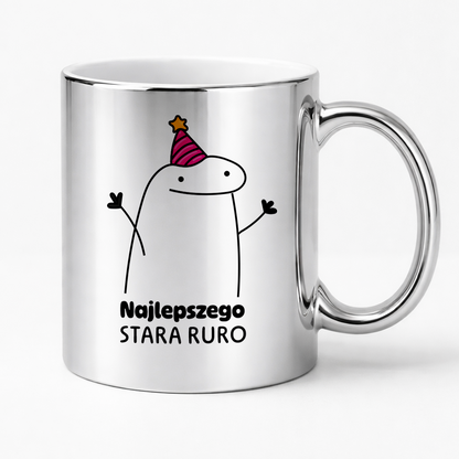 Kubek z nadrukiem - "Najlepszego stara ruro"