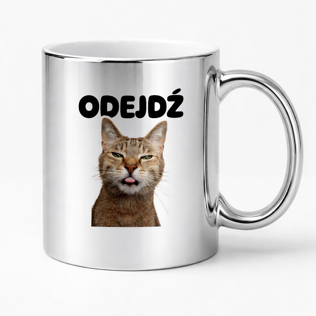 Kubek z nadrukiem - "Odejdź" KOT