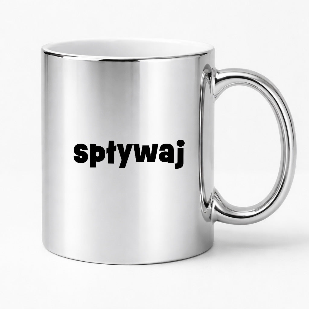 Kubek z nadrukiem "spływaj"