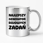 Kubek z nadrukiem - "Najlepszy generator bojowych zadań"