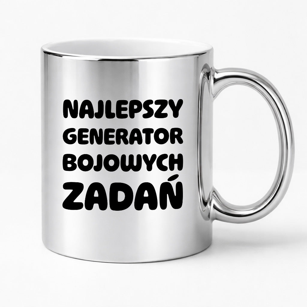 Kubek z nadrukiem - "Najlepszy generator bojowych zadań"