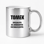 Kubek z IMIENIEM - "Specjalista ds. gównianych i beznadziejnych"
