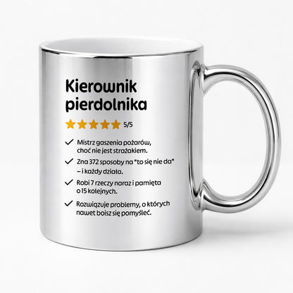Kubek z nadrukiem "Kierownik pierdolnika"