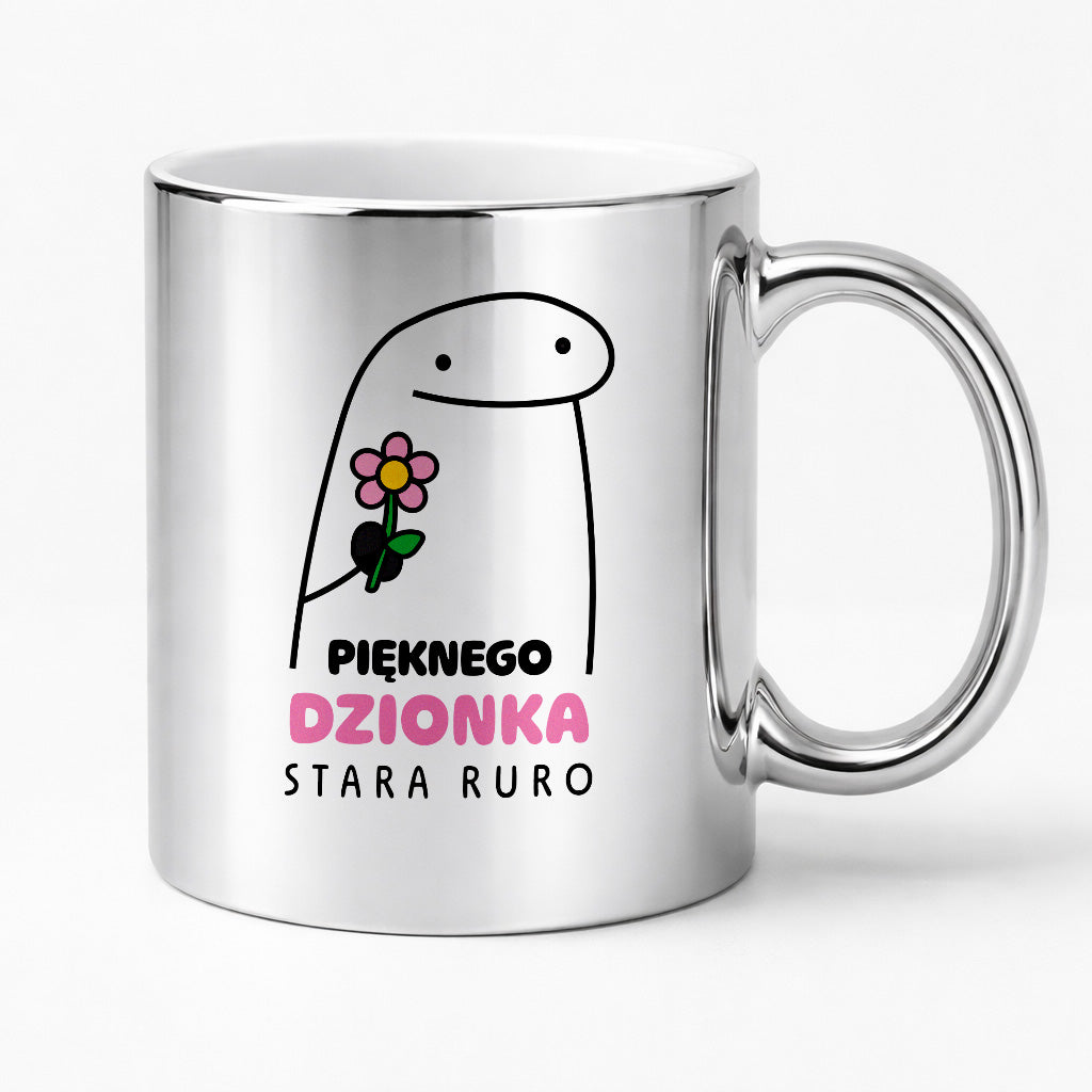 Kubek z nadrukiem - "Pięknego dzionka Stara Ruro"