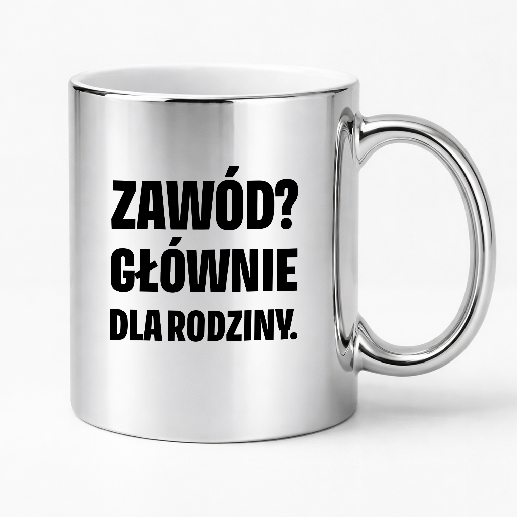 Kubek z nadrukiem - "Zawód? Głównie dla rodziców"