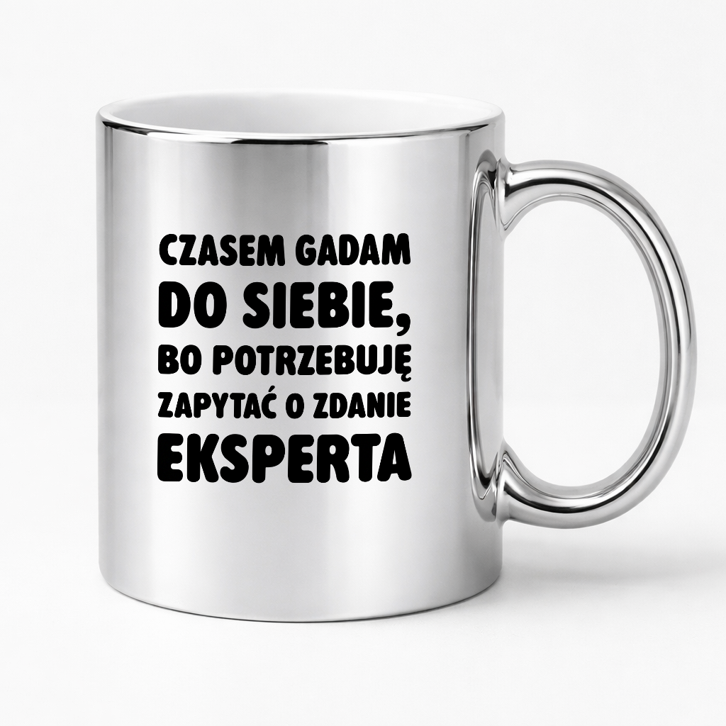 Kubek z nadrukiem - "Czasem gadam do siebie"