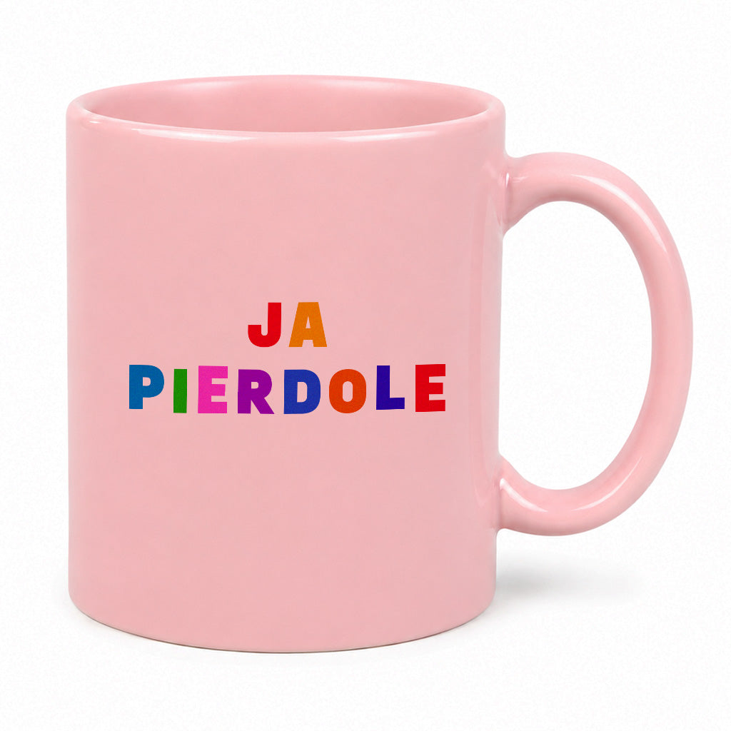 Kubek z kolorowym nadrukiem "ja pierdole"