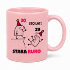 Kubek z nadrukiem "STO LAT! STARA RURO" [dowolny wiek]