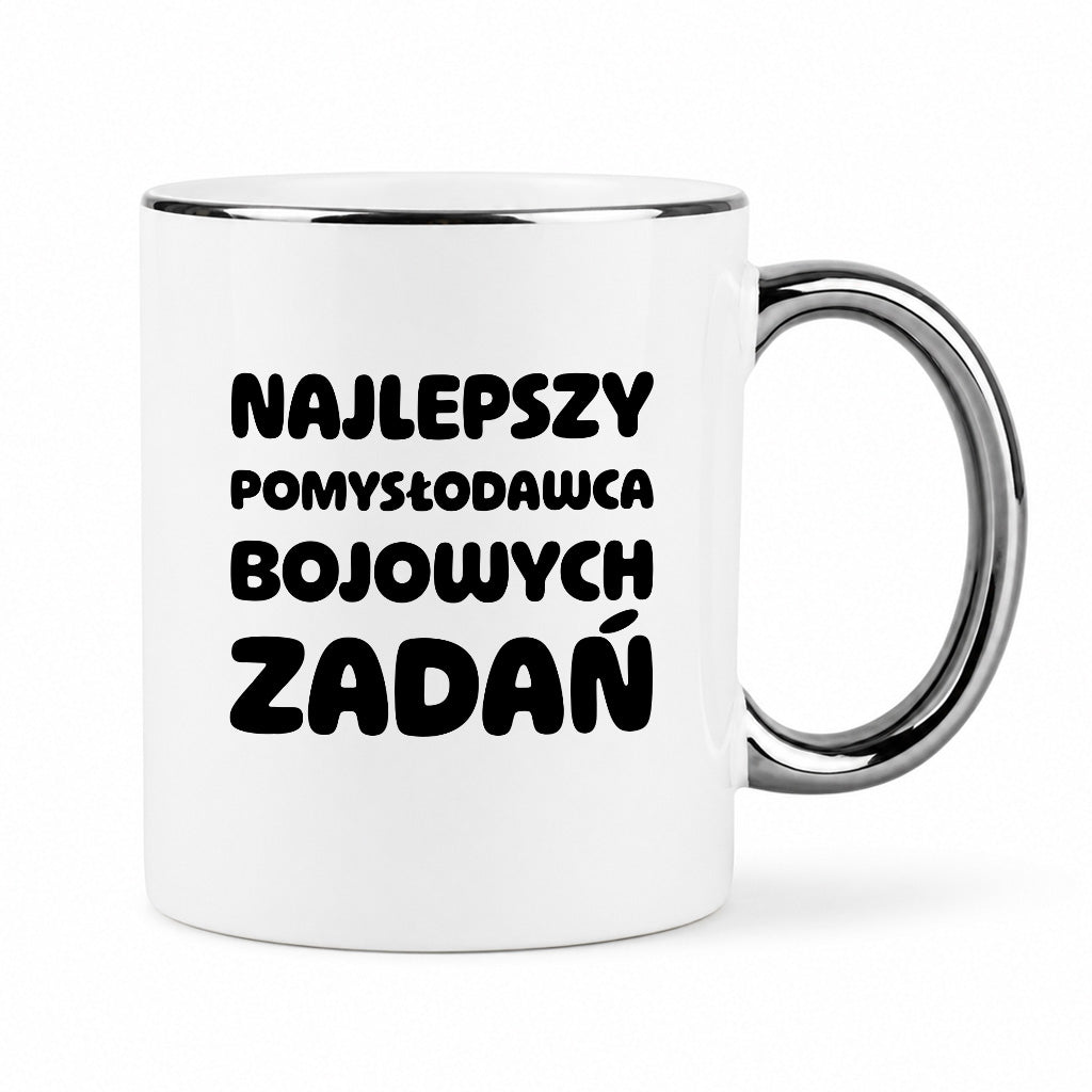 Kubek z nadrukiem - "Najlepszy pomysłodawca bojowych zadań"
