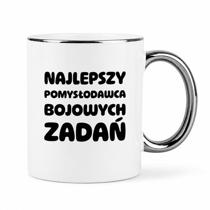 Kubek z nadrukiem - "Najlepszy pomysłodawca bojowych zadań"