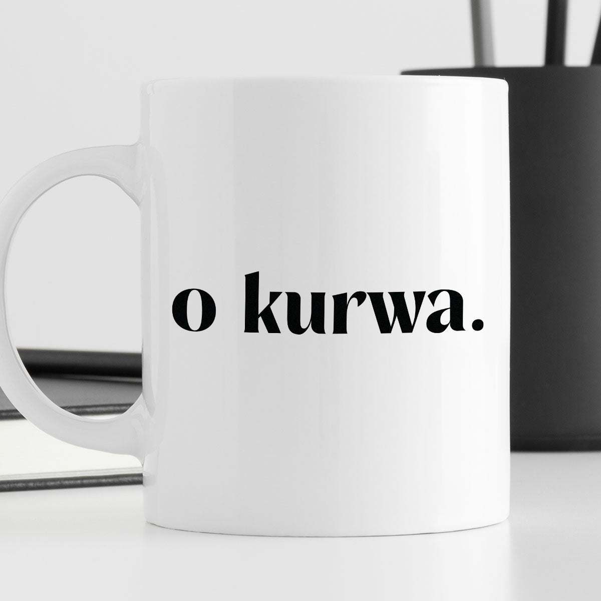 Kubek z nadrukiem "o kurwa" 330 ml