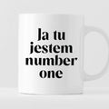 Kubek z nadrukiem "Ja tu jestem number one" 330 ml