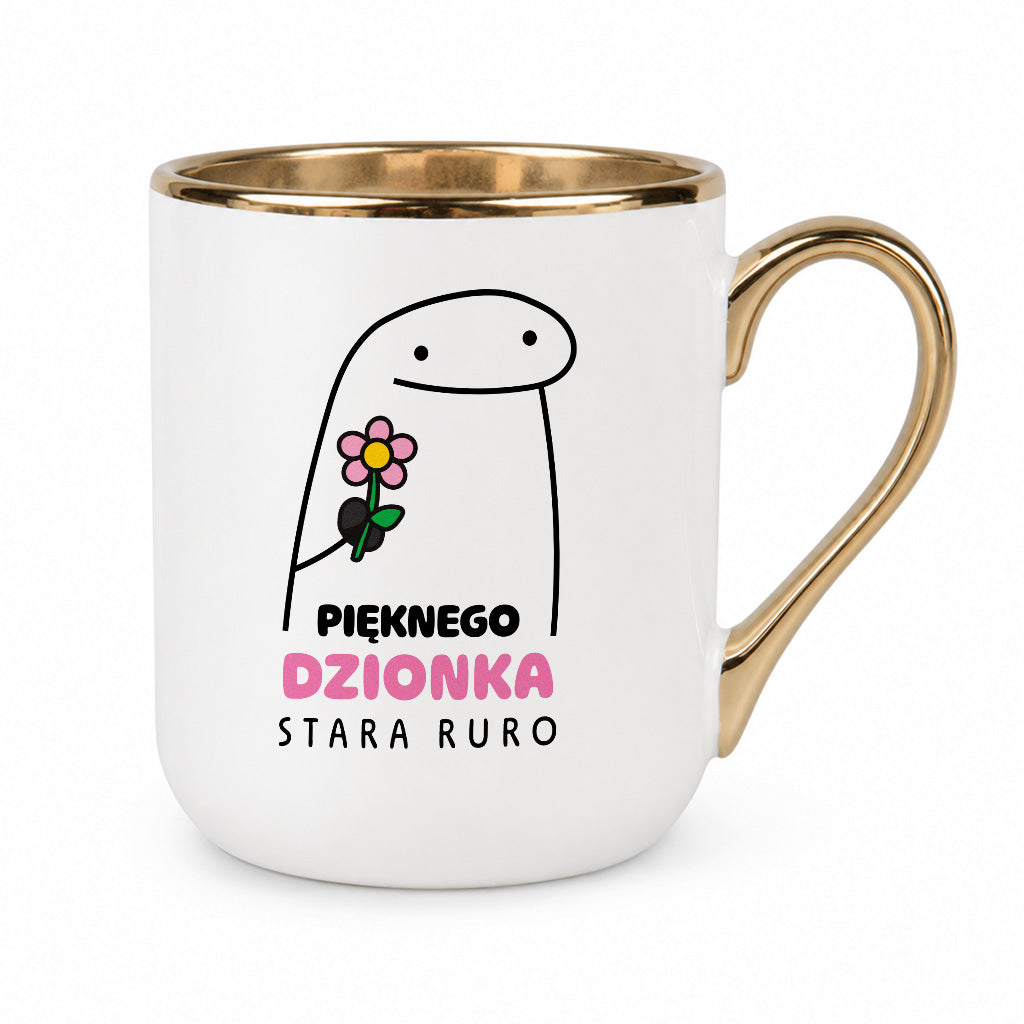 Kubek z nadrukiem - "Pięknego dzionka Stara Ruro"