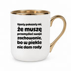 Kubek z nadrukiem - "Upały pokazały mi"