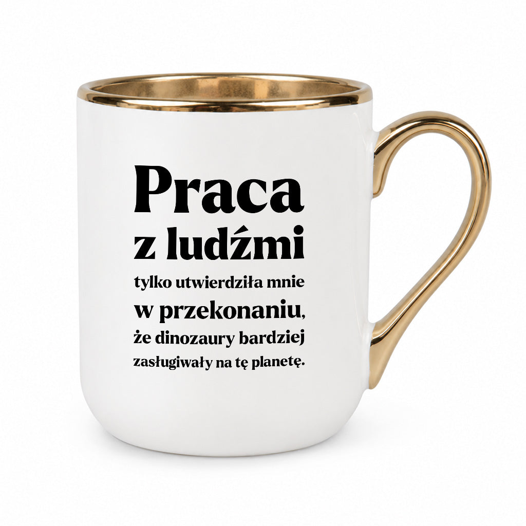 Kubek z nadrukiem - "PRACA Z LUDŹMI"