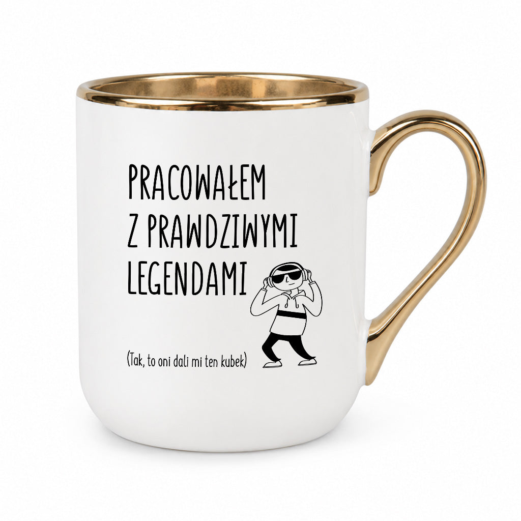 Kubek z nadrukiem na ODEJŚCIE Z PRACY - "Pracowałem z prawdziwymi legendami"