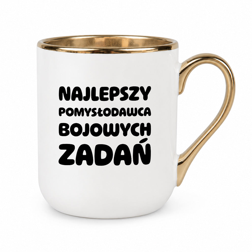 Kubek z nadrukiem - "Najlepszy pomysłodawca bojowych zadań"