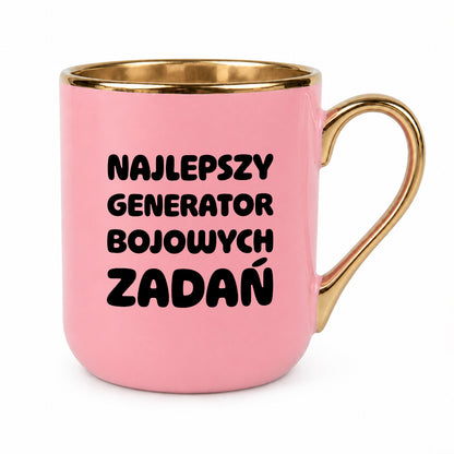 Kubek z nadrukiem - "Najlepszy generator bojowych zadań"